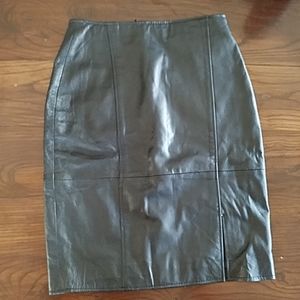 KC leather skirt